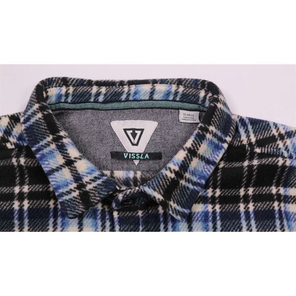 Vissla Men's Eco-Zy Polar Flannel Button-Up Shirt Jacket Men's XL - Picture 5 of 8